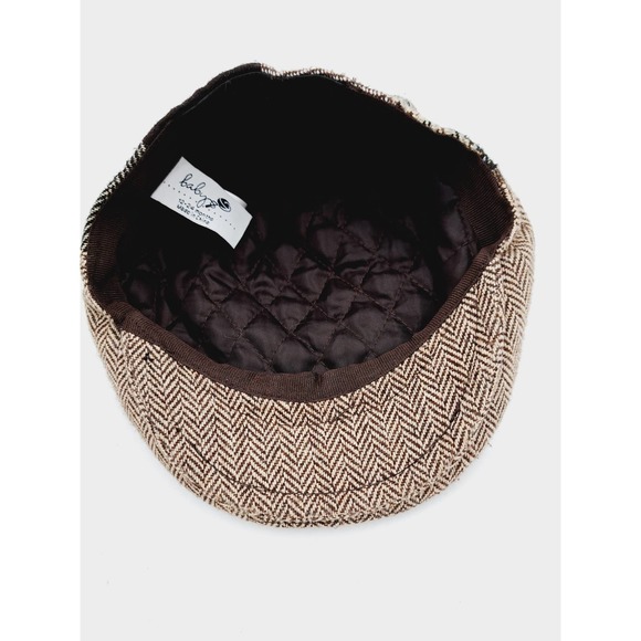 NWOT Baby Rattle Mixed Plaid Herringbone Newsboy cap 12-24 Months - Picture 5 of 9